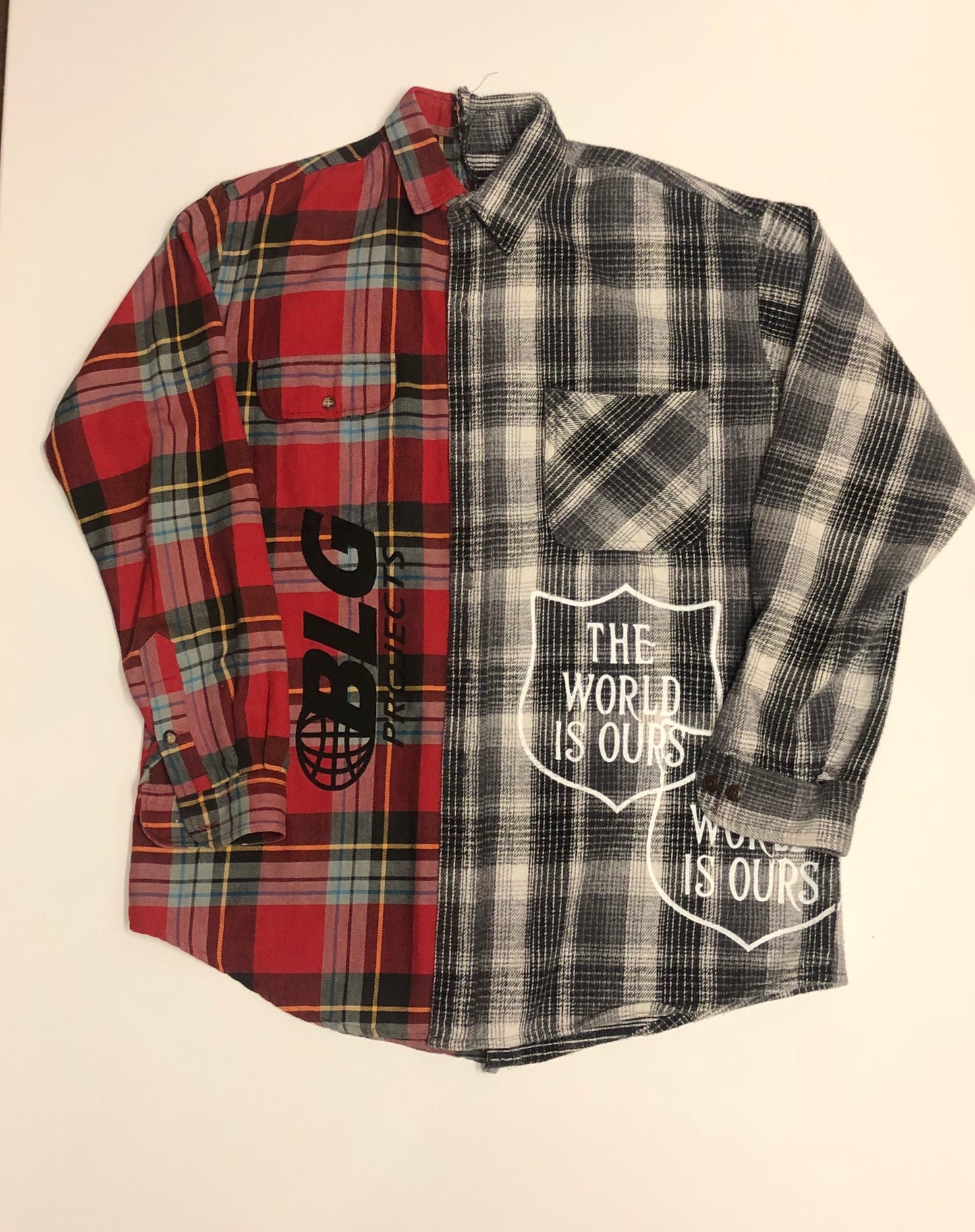 Split Flannel Work Shirt